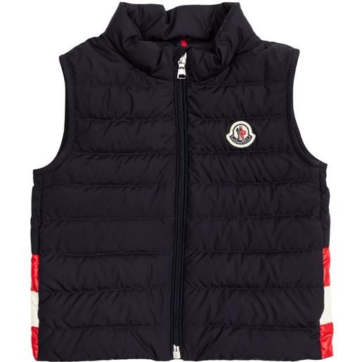 Moncler Enfant gilet con stampa - blu