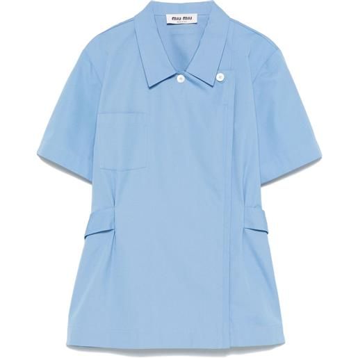 Miu Miu camicia in tela - blu