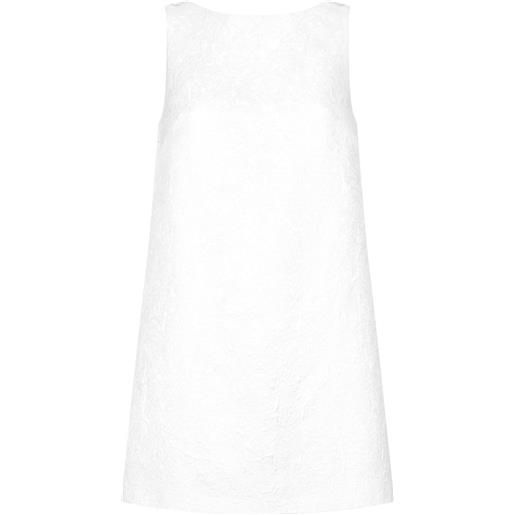 Dolce & Gabbana abito corto smanicato - bianco