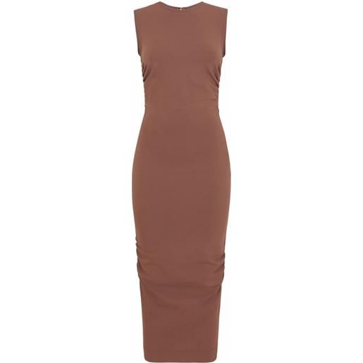Dolce & Gabbana abito midi smanicato - marrone