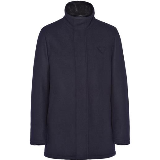 Prada giacca con logo - blu