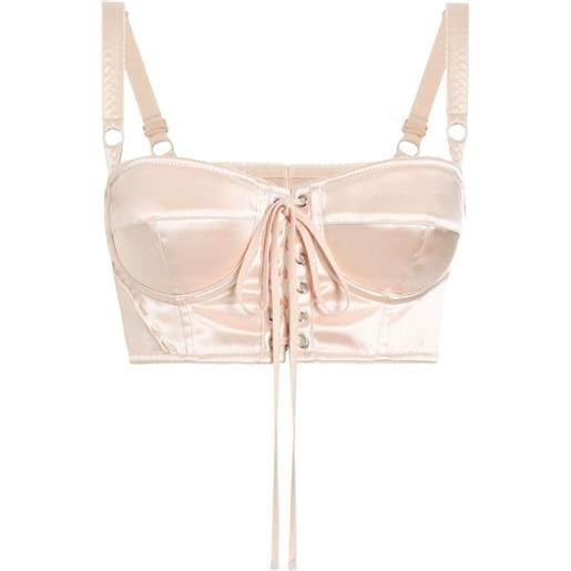 Dolce & Gabbana corsetto in raso - rosa