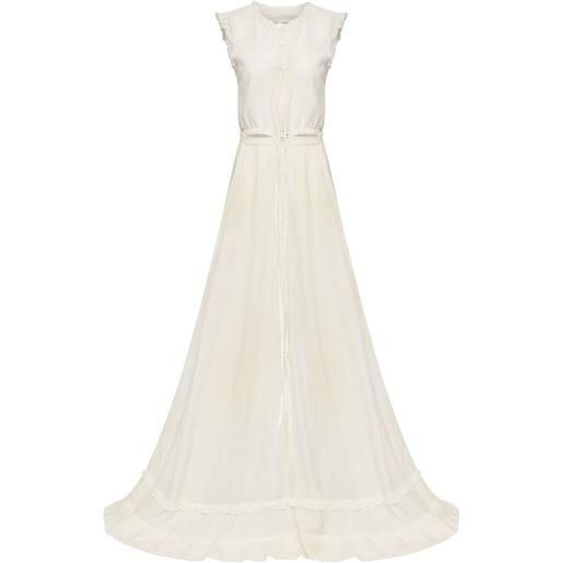 MM6 Maison Margiela abito da sera in cotone - toni neutri