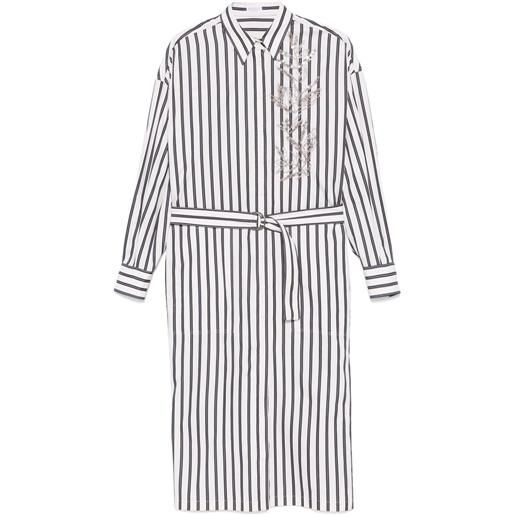 Brunello Cucinelli chemisier a fiori - bianco