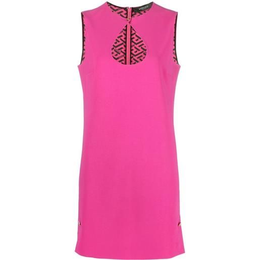 Versace abito con dettagli cut-out - rosa