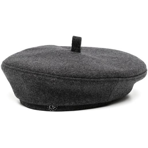 Ruslan Baginskiy basco con ricamo - grigio