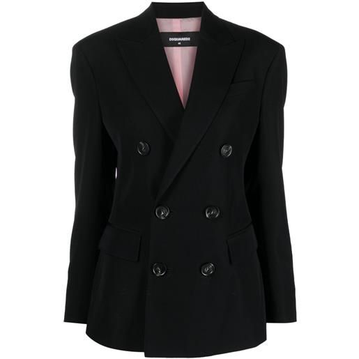 DSQUARED2 blazer doppiopetto - nero