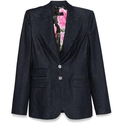Dolce & Gabbana blazer denim - blu