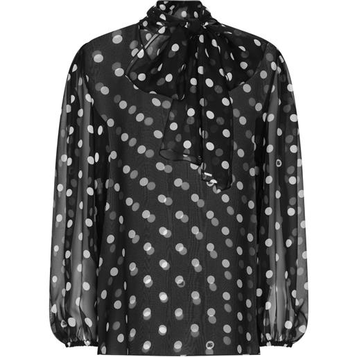Dolce & Gabbana camicia a pois - nero