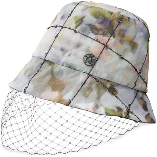 Maison Michel cappello bucket souna con decorazione - toni neutri