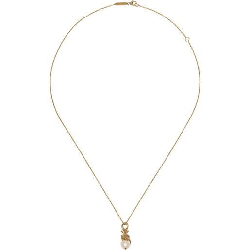 Collana Girocollo Elli Donna Con Ciondolo Mezzaluna E Cristalli Neri, Argento 925, 36 Cm