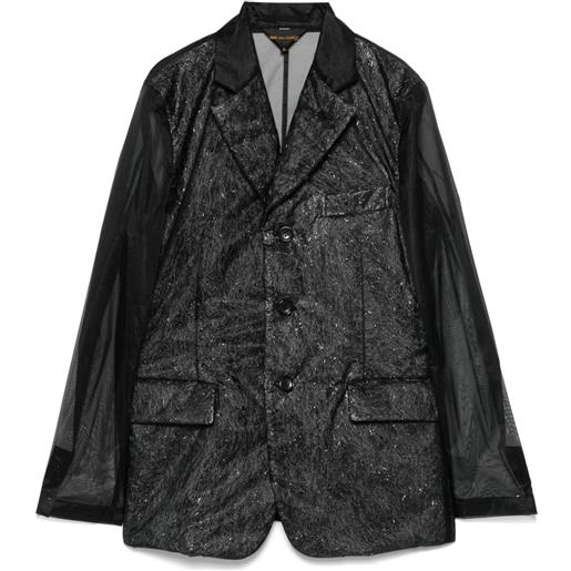 Comme Des Garçons Comme Des Garçons blazer in chiffon - nero