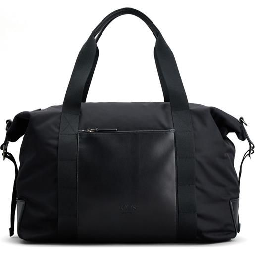 Tod's borsone con logo goffrato - nero