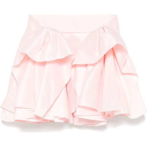 Viktor & Rolf minigonna con ruches - peach