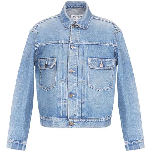 MM6 Maison Margiela giacca denim con dettaglio a 4 punti di cucitura - blu