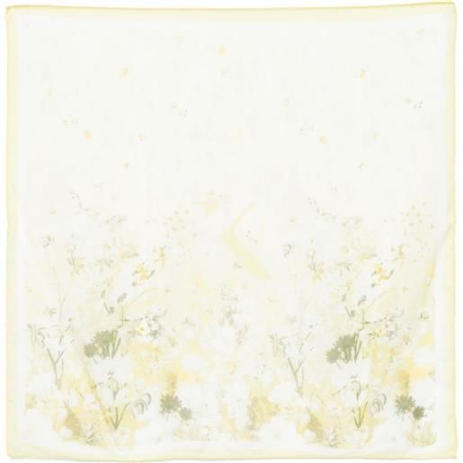 Saiid Kobeisy foulard in chiffon di seta - giallo
