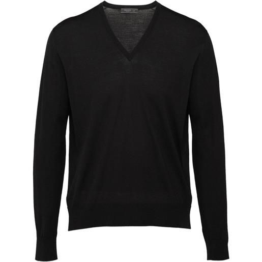 Prada maglione a v - nero