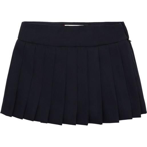 Philipp Plein Junior minigonna plissé - blu