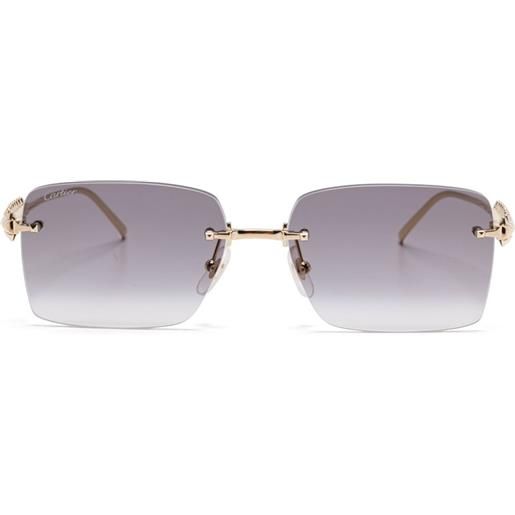 Cartier Eyewear occhiali da sole squadrati - oro