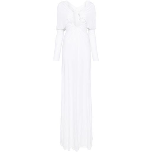 Christopher Esber abito lungo arced palm - bianco
