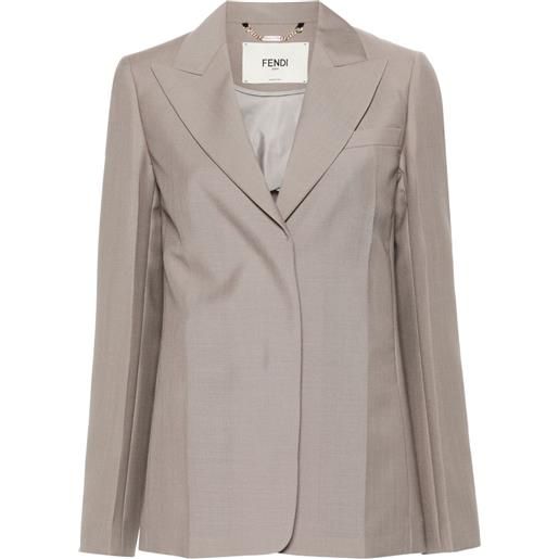 FENDI blazer monopetto - toni neutri