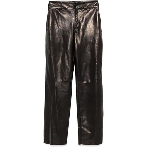 Salvatore Santoro pantaloni in pelle - nero