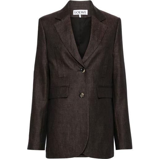 LOEWE blazer monopetto - marrone