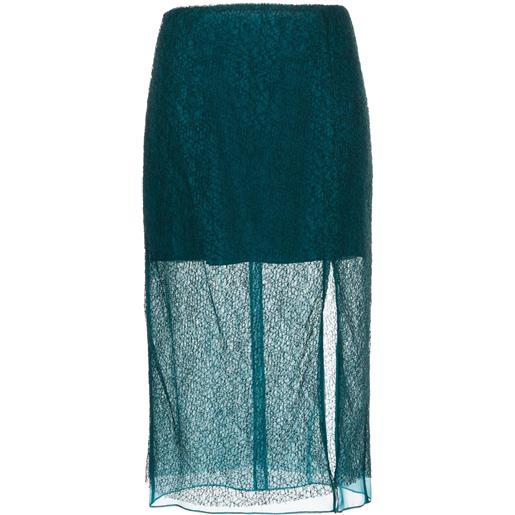 Jason Wu Collection gonna a doppio strato - verde