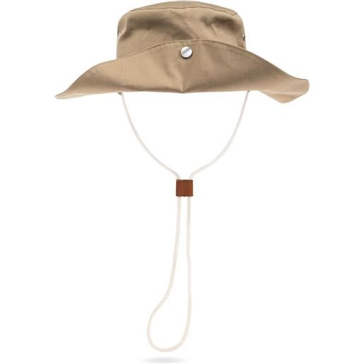 JIL SANDER+ cappello estivo con borchie - toni neutri
