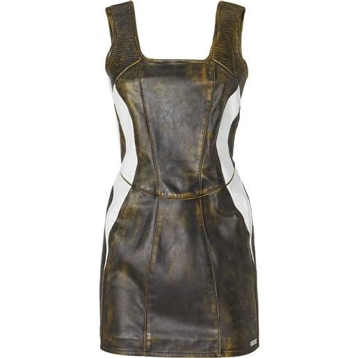 GCDS abito corto biker bell - grigio