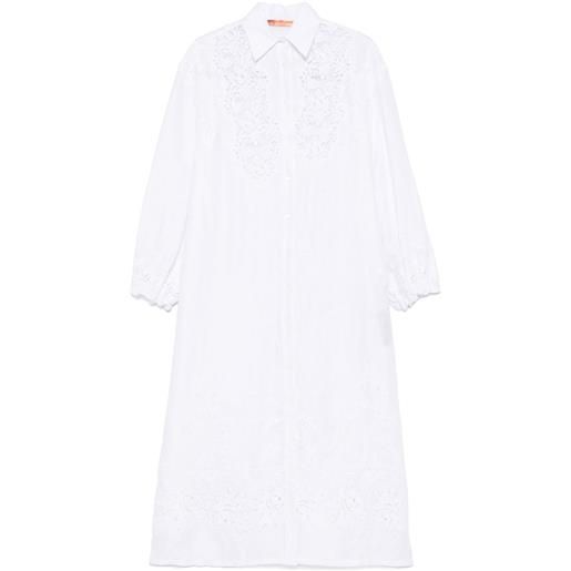 Ermanno Scervino chemisier con dettagli in pizzo - bianco