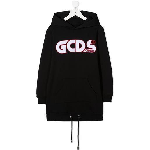 Gcds Kids felpa con cappuccio - nero