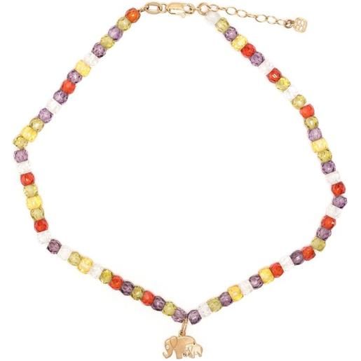 Ciondolo Quadrifoglio In Argento 925 Placcato Oro - Con Moschettone Per Bracciali, Portafortuna - Foto 2