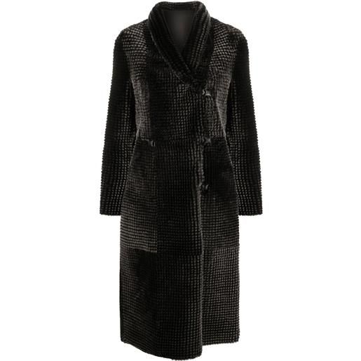Emporio Armani cappotto doppiopetto - nero