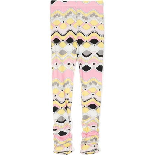 PUCCI Junior leggings con stampa - rosa