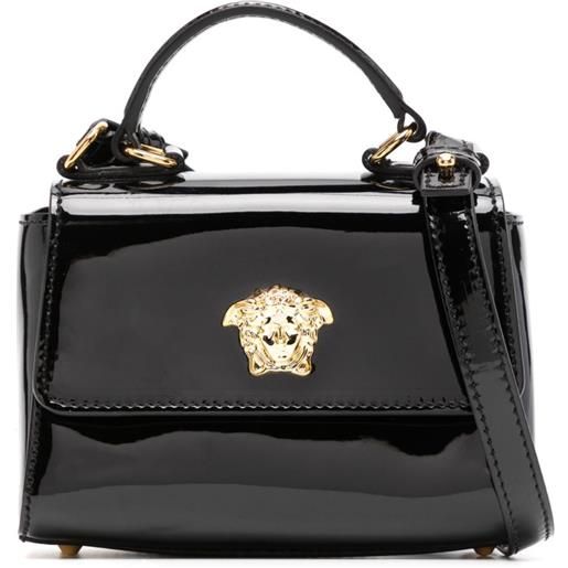 Versace Kids borsa tote la medusa in pelle - nero