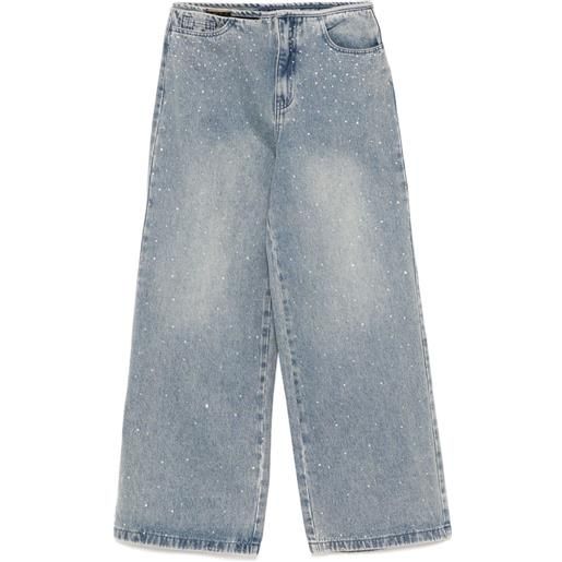 b+ab jeans con decorazione - blu