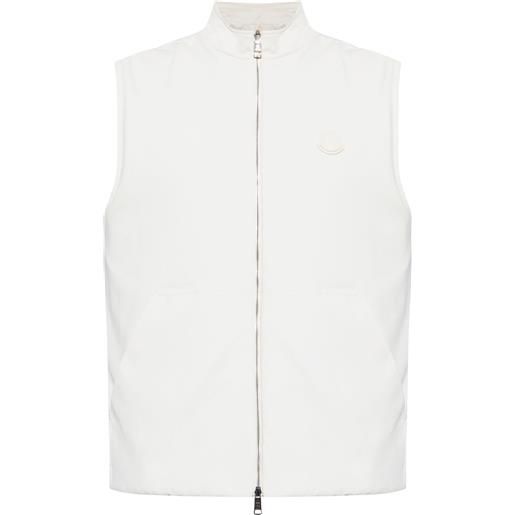 Moncler gilet imbottito reversibile - bianco