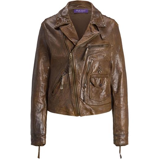 Ralph Lauren Collection giacca andrea con effetto vissuto - marrone