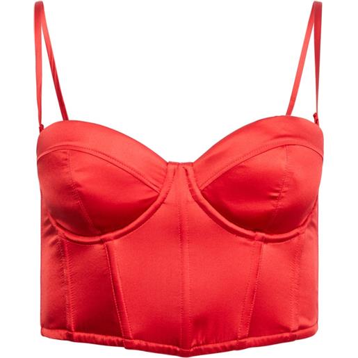 Fleur Du Mal corsetto hamptons - rosso