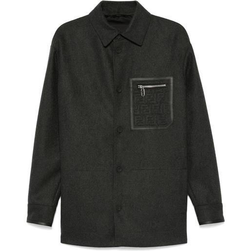 FENDI giacca-camicia - grigio
