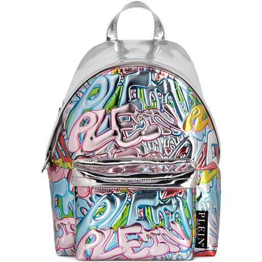 Philipp Plein zaino bombing graffiti - argento