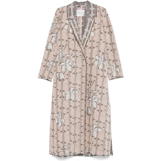 Forte Forte cappotto con motivo a fiori - rosa