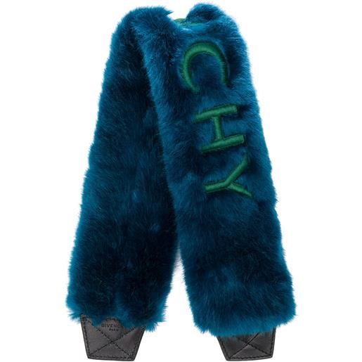 Givenchy stola con logo - blu