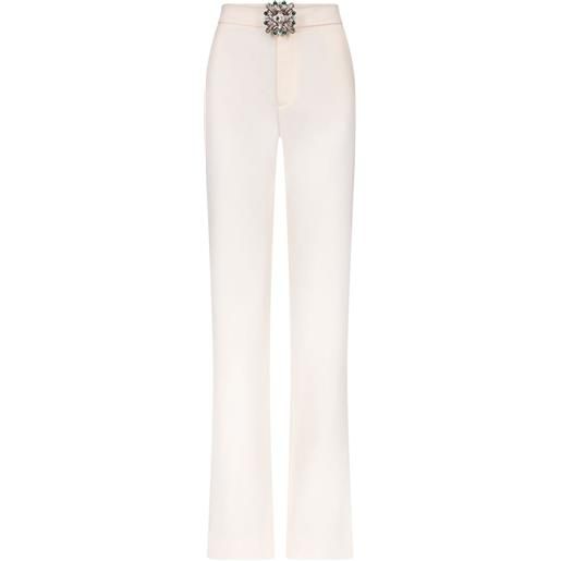 AREA pantaloni con spilla - bianco
