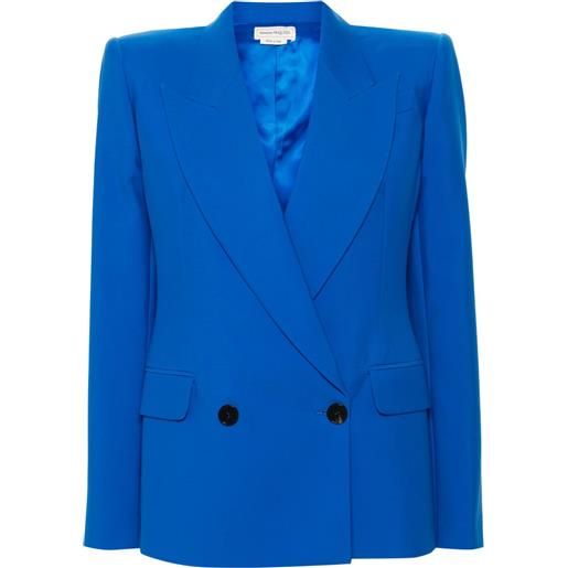 Alexander McQueen blazer doppiopetto - blu