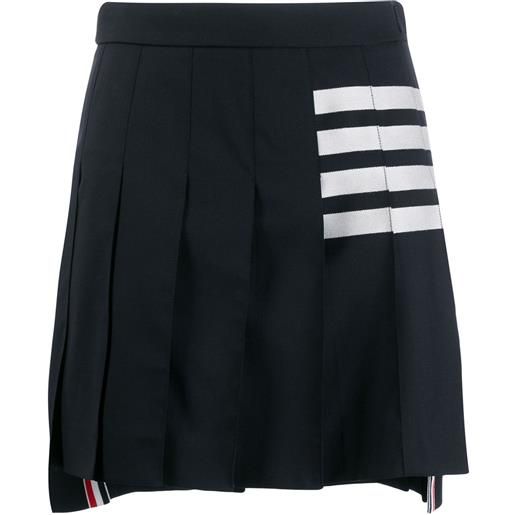 Thom Browne minigonna a pieghe - blu