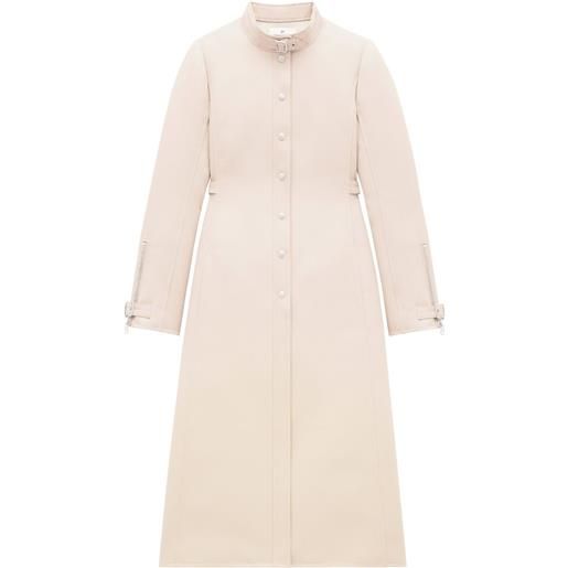 Courrèges cappotto lungo con fibbia - toni neutri