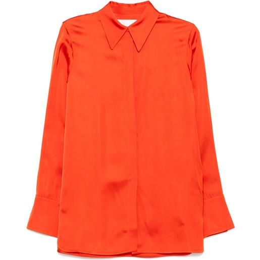 Jil Sander camicia a maniche lunghe - arancione