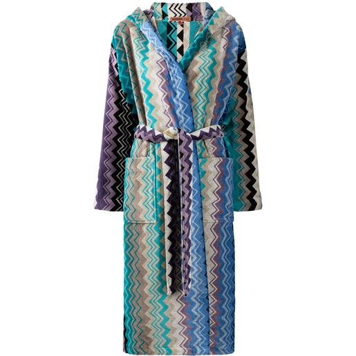 Missoni Home accappatoio giacomo con cintura - blu
